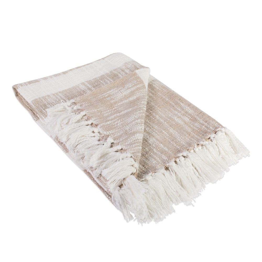 DII Slub Stripe Decorative Throw