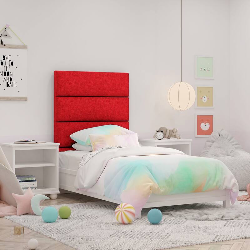 Jaxx Panelist Modern Padded Headboard - Set of 4 Fun Color Panels for Kids