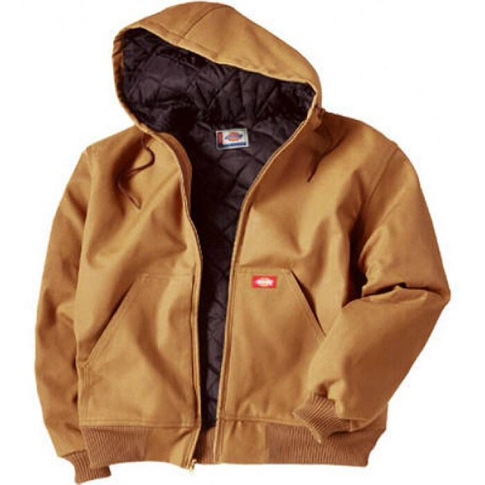 Dickies men's rigid duck hooded jacket store