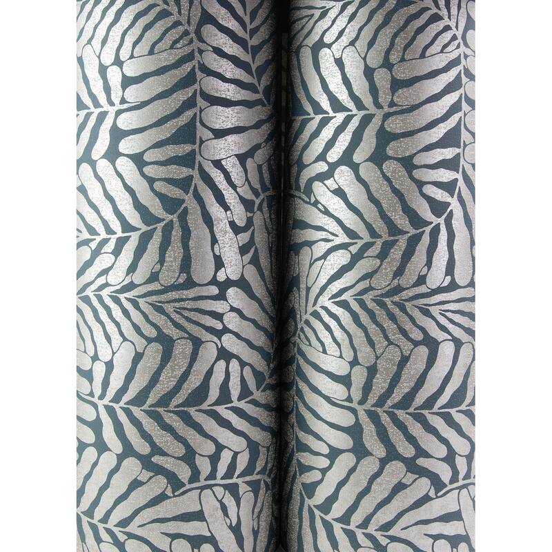 A-Street Prints Gabriel Teal Fern Wallpaper