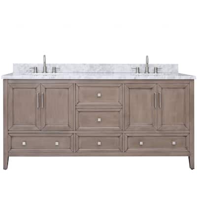 Avanity EVERETTE-VS73-WD-C Everette 72" Free Standing Double Basin