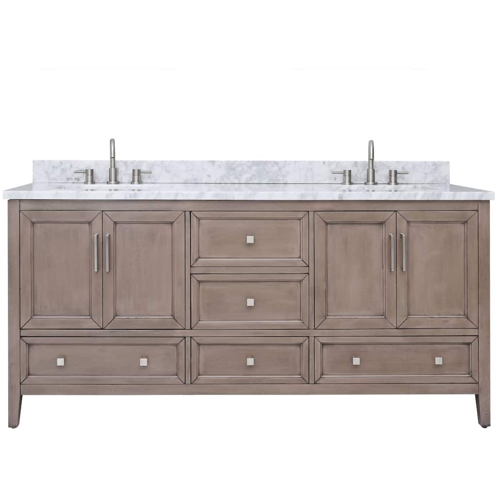 Avanity EVERETTE-VS73-WD-C Everette 72" Free Standing Double Basin