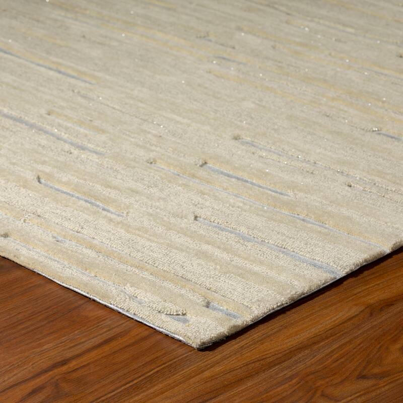 Addison Dazzle Modern Hand Spun Wool and Metallic Area Rug