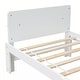 preview thumbnail 13 of 12, Twin Bed with Footboard Bench ,White