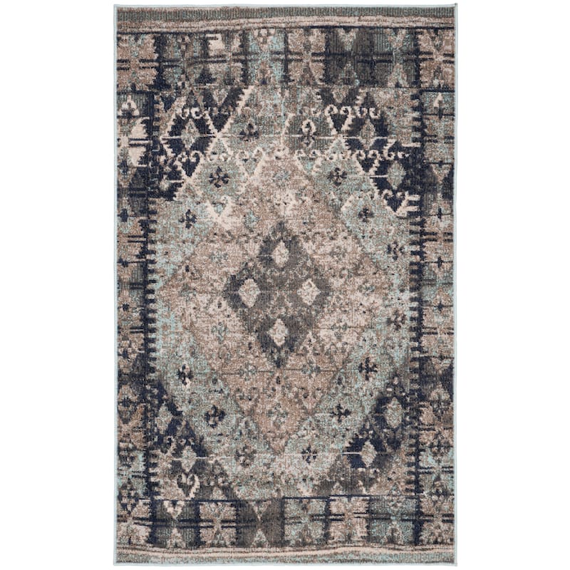 SAFAVIEH Montage Padelea Boho Indoor/ Outdoor Waterproof Patio Backyard Rug