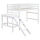 preview thumbnail 15 of 16, Twin Size Loft Bed Platform Kids Bed with ladder, Grey