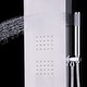 preview thumbnail 9 of 7, 55" Brushed Stainless Steel Shower Panel Rainfall Waterfall - Silver - 55.1" x 19.7" x 7.9" (L x W x H)