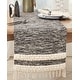 preview thumbnail 3 of 1, Striped Pom Pom with Fringe Table Runner - 16"x72"