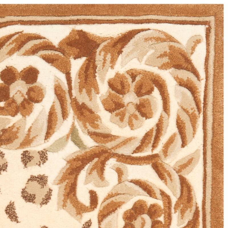 SAFAVIEH Handmade Naples Sasho Traditional Oriental Scrolls Wool Rug