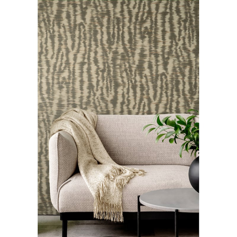 Fine Decor Hartmann Brown Stripe Texture Wallpaper