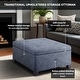 preview thumbnail 18 of 21, Madison Park Della Soft Close Storage Ottoman