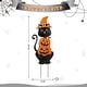 preview thumbnail 50 of 84, Glitzhome Halloween LED Ghost Cat Pumpkin Nutcracker Yard Stakes Standing Sign Hanging Decor