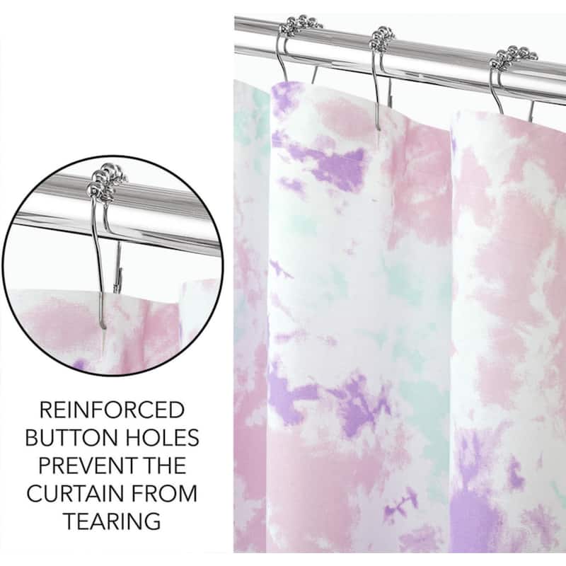 Royale Linens Pack of 1 Double Brushed Microfber 1800 Thread Printed Shower Curtain for Bathroom 72 Inches X72 Inches