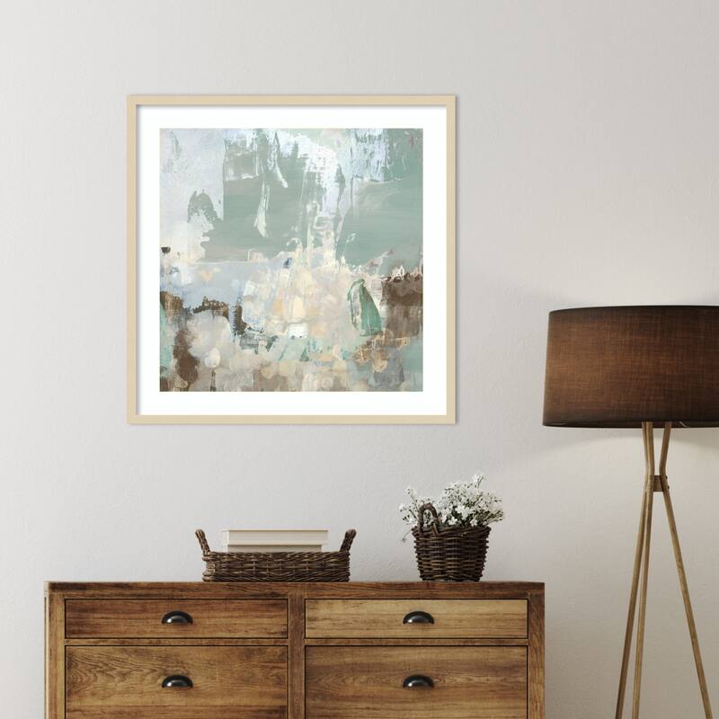 Sea Glass Reverie III by June Erica Vess Wood Framed Wall Art Print