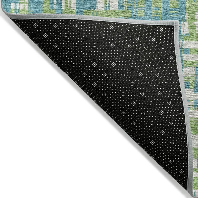 HomeRoots Abstract Transitional Rectangle Outdoor Rug
