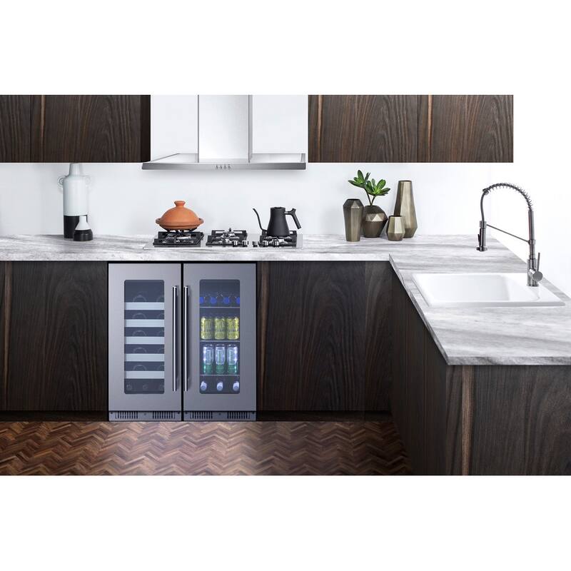 Summit CL155WC1 15" Wide 20 Bottle Capacity Built-In Wine Cooler with