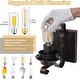 preview thumbnail 6 of 5, Farmhouse vintage wall lantern rust industrial glass wall lamp