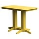 preview thumbnail 30 of 40, Poly Lumber Bar Table 5' - Lemon Yellow