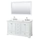Option White / White Quartz Top / Polished Chrome
