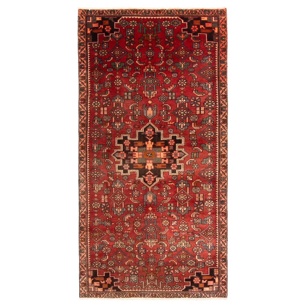 ECARPETGALLERY Hand-knotted Andelz Dark Red Wool Rug - 3'2 x 6'5