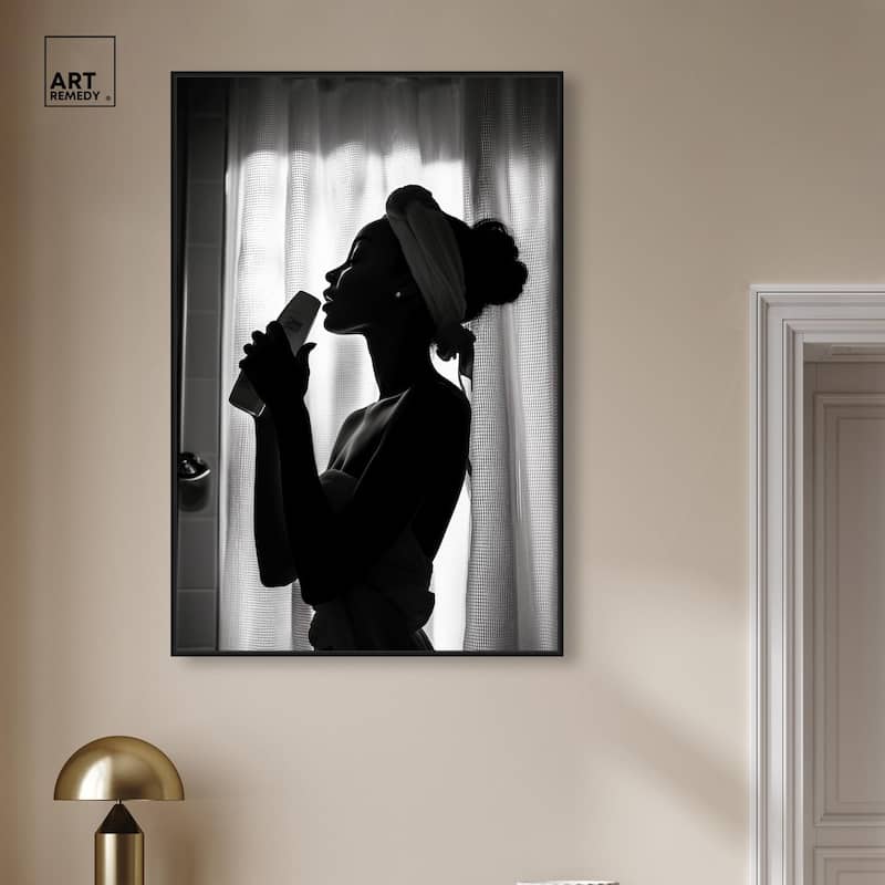 Bathroom Jam Session Canvas by Art Remedy
