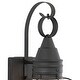 preview thumbnail 7 of 8, VAXCEL Chatham 13.5 in. H 1-Light Black Coastal Outdoor Wall Sconce, Steel, Clear Seeded Glass Shade, LED Compatible
