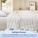 preview thumbnail 5 of 45, Lightweight Cooling Lyocell White Down Blanket, Tencel Comforter for Summer