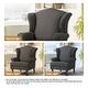 preview thumbnail 50 of 119, 31" W Modern Upholstered Linen Wing Back Accent Chair with Rolled Arm