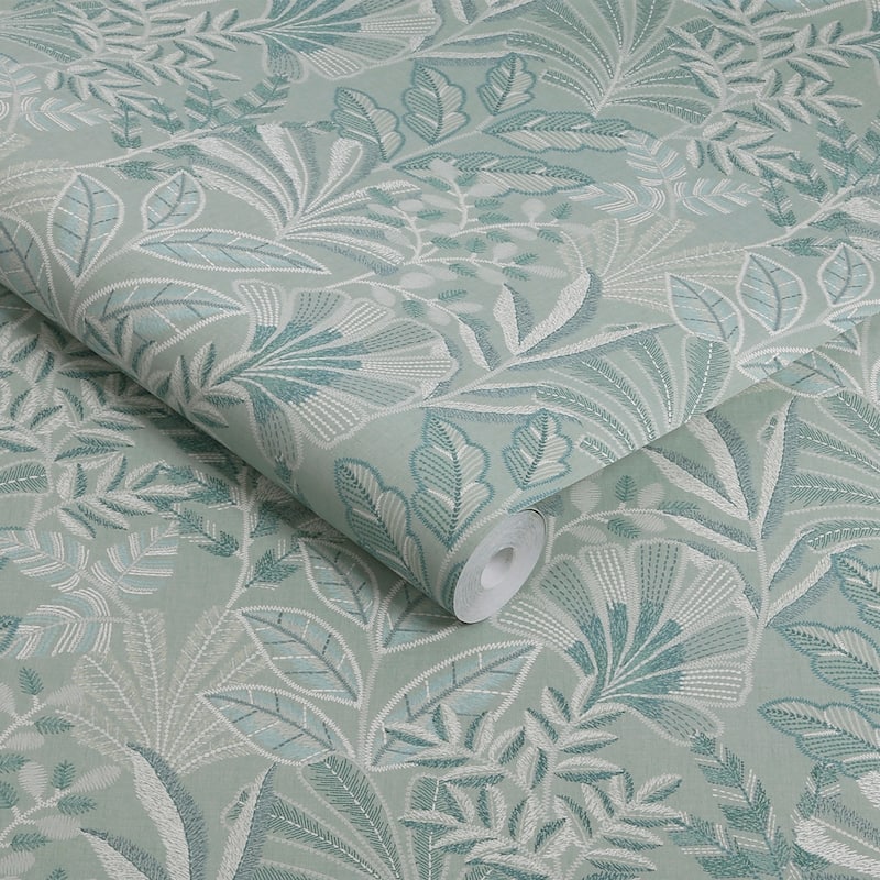 Graham & Brown Vendura Weave Sky Wallpaper