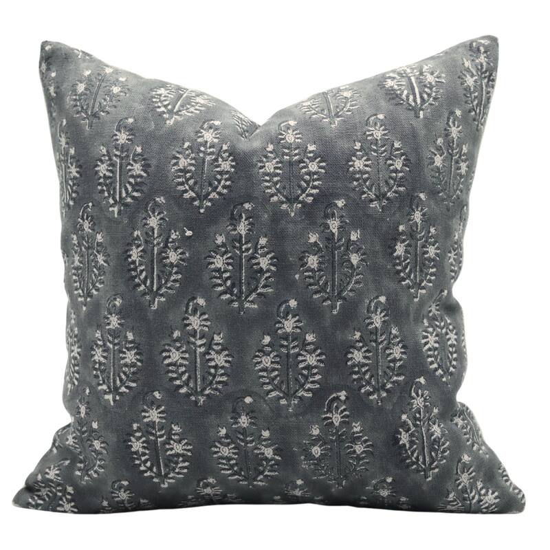 Fabdivine Black Thick Linen Cushion Cover for Dining Room, Neelgagan