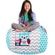 preview thumbnail 105 of 187, Kids Bean Bag Chair Cover Stuffed Animal Storage or Toy Organizer