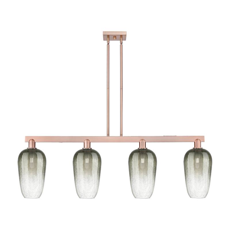Innovations Lighting Urban Downtown - Brookhaven Flute - 4 Light 48" Stem Hung Island Light