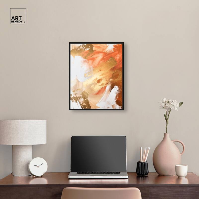 Golden Yellow Citrus Burst II Canvas by Art Remedy