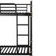 preview thumbnail 16 of 14, Queen Size Bunk Bed for 4 Kids,Metal Twin Bunk Triple Bed Frame