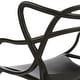 preview thumbnail 24 of 28, Modern Stackable Geometric Molded Dining Armchairs (Set of 2)
