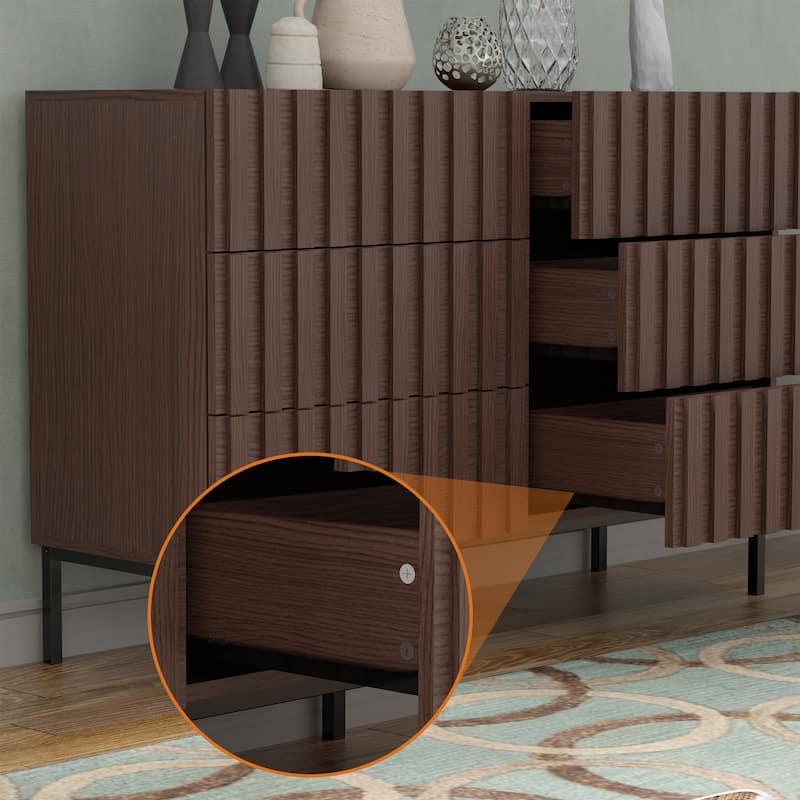 6 Drawers Chest Of Dresser Storage Tower Cabinet Bedroom Organizer
