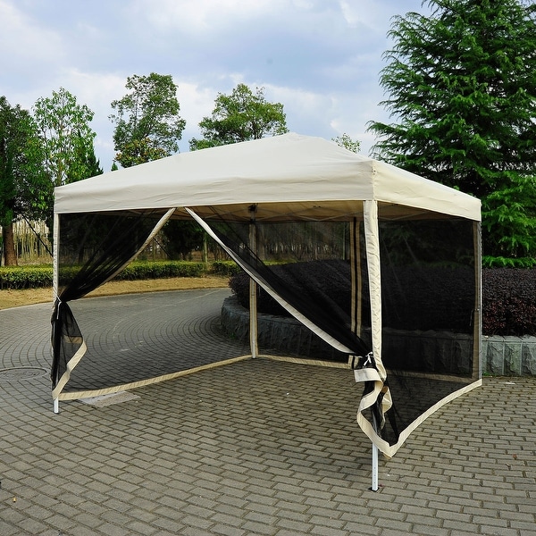 Mesh shop canopy tent