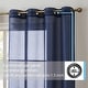 preview thumbnail 28 of 117, HLC.me 2 Piece Semi Sheer Voile Window Curtain Drapes Grommet Top Panels Bedroom, Living Room - Set of 2 panels