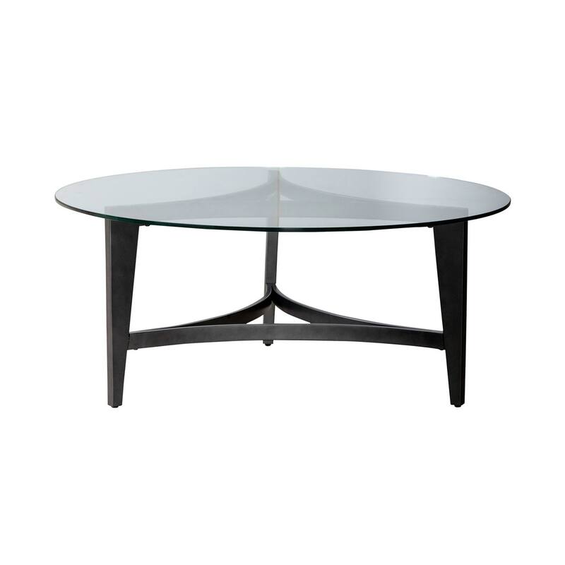 Liberty Furniture Capri Round Glass Cocktail Table, End Tables - Various Options