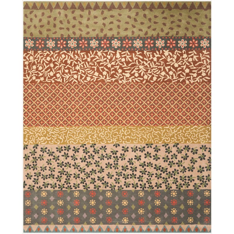 SAFAVIEH Handmade Bella Soava Modern Floral Wool Rug