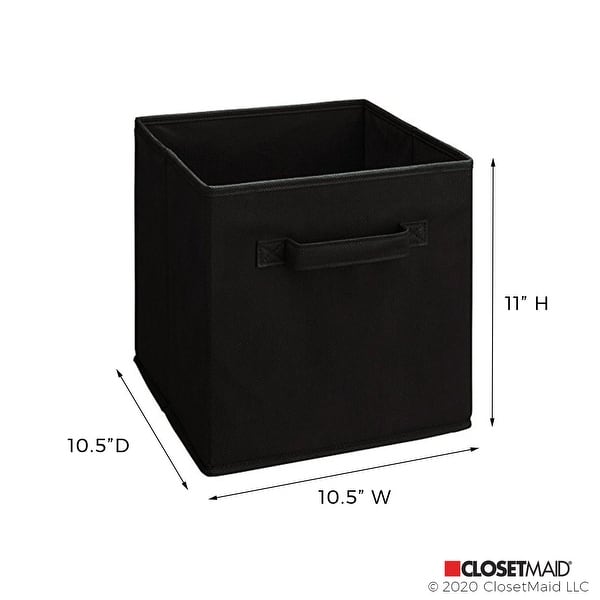 dimension image slide 3 of 12, ClosetMaid Cubeicals 11-inch Fabric Drawer