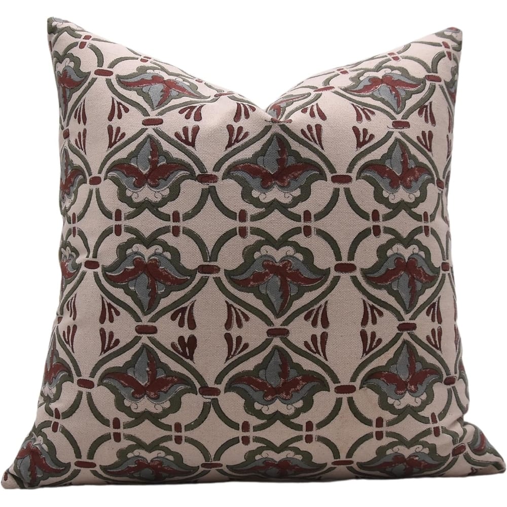 Fabdivine Cotton Square Block print pillow Cover