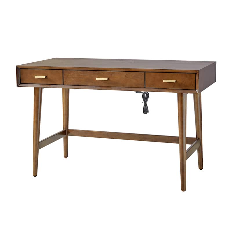 Erich Mid Century Modern 48" Computer Desk with USB by HULALA HOME