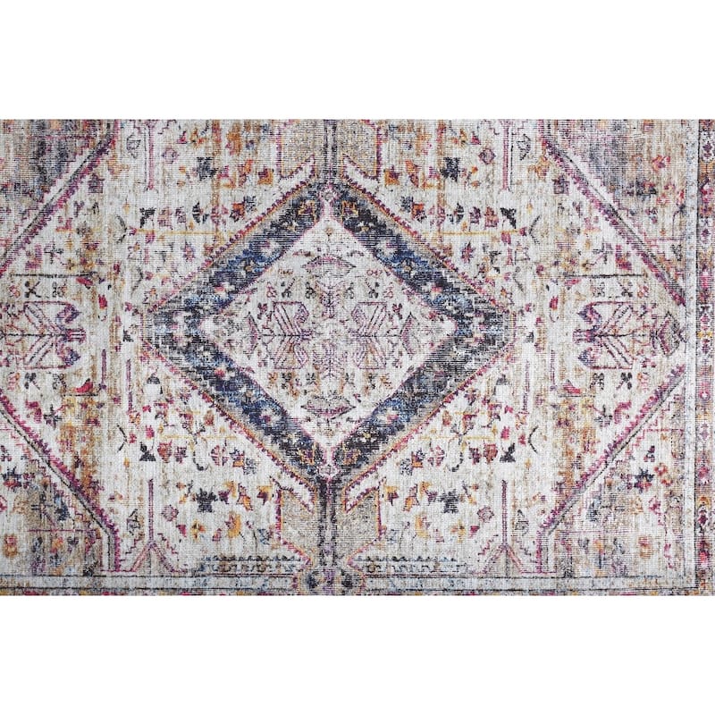 Grand Bazaar Melba Machine Made Medallion Transitional Area Rug