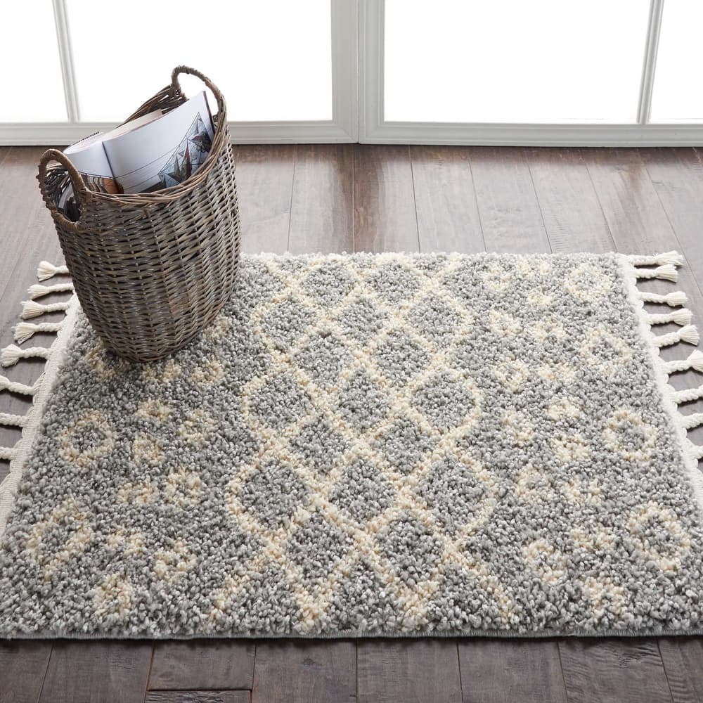 Nourison Moroccan Shag Plush Boho Area Rug