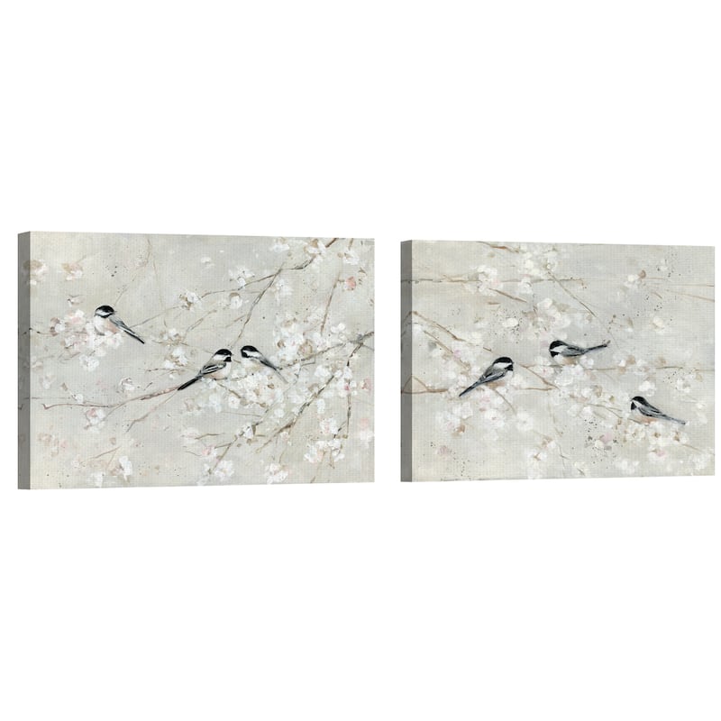 Natures Confetti 1 & 2 by Sally Swatland Canvas Art Prints