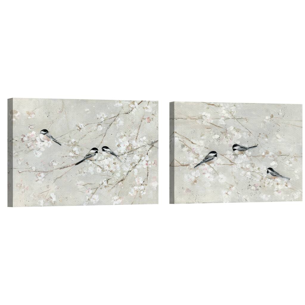 Natures Confetti 1 & 2 by Sally Swatland Canvas Art Prints