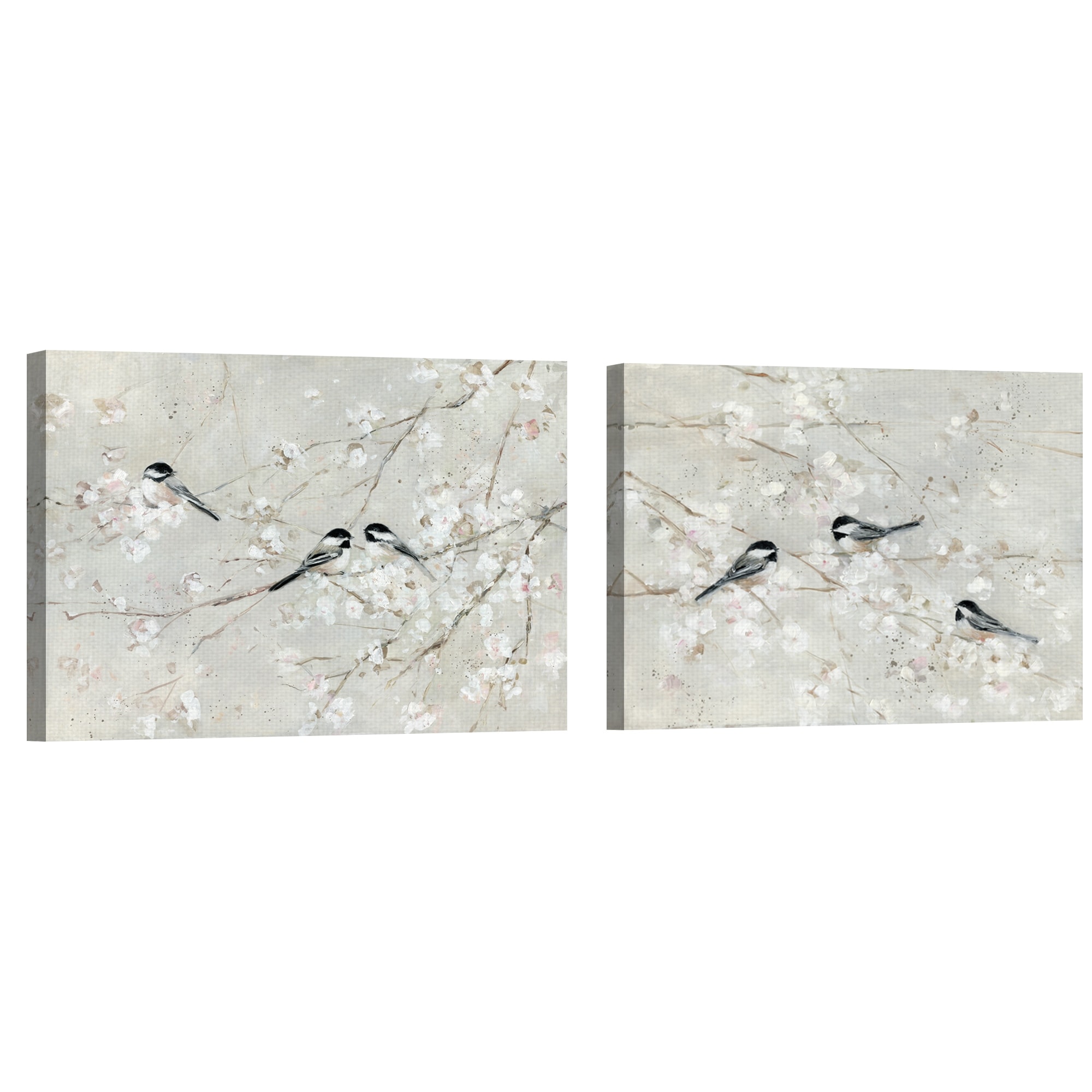 Natures Confetti 1 & 2 by Sally Swatland Canvas Art Prints