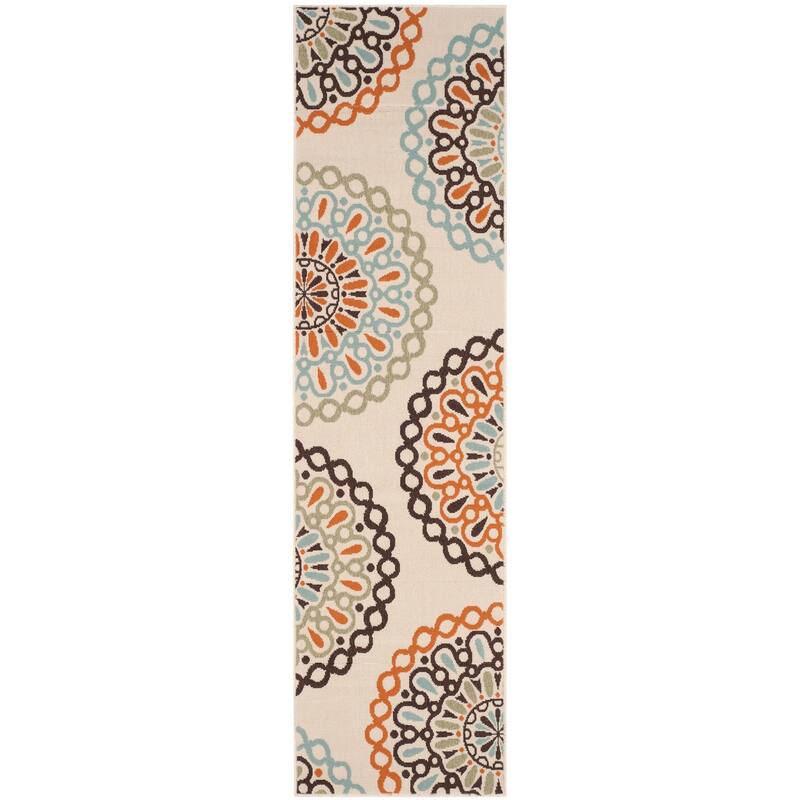 SAFAVIEH Veranda Felizitas Geometric Medallion Indoor/Outdoor Area Rug