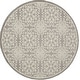 preview thumbnail 55 of 129, Nourison Jane Floral Medallion Indoor only Area Rug 5'3" x Round - Ivory/Grey
